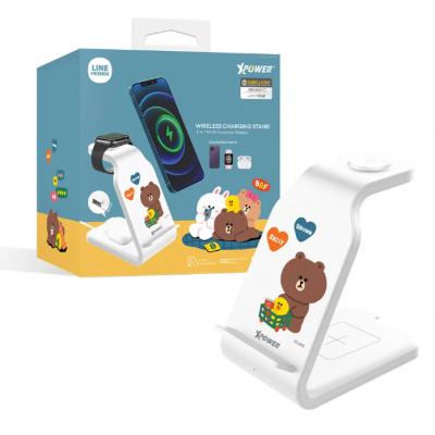 LINE FRIENDS MEETS Xpower – LINE FRIENDS 15W 4合1多功能無線充電器