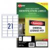 Avery L7060 A4 (63.5 x 38.1mm) Heavy duty Laser labels (25's)