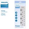 Philips CHP3140WB/30  4位獨立開關拖板(3米線長)