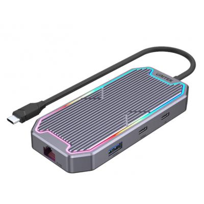 Unitek D1029A 7in1 USB3.1 TypeC Hub(USB+HDMI+PD100+RJ45+Ad)