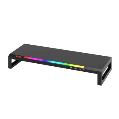 Marvo DZ-01 RGB 電腦顯示器支架 連 4*USB 觸控燈效(可關燈)