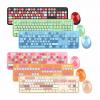 MOPII Sweet 馬卡龍色 2.4G wireless keyboard and mouse (附倉頡碼...