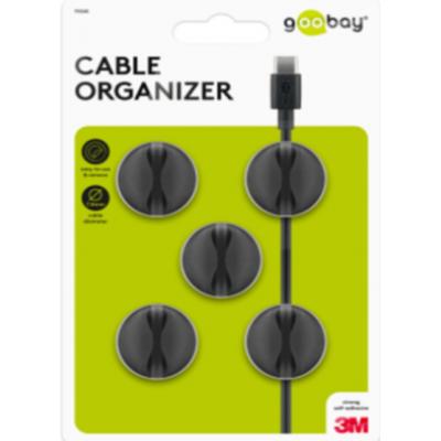 GOOBAY GB95040 Cable Management 1 Slot 電線固定扣-Black