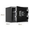 Deli ET586 Key Password Fireproof Safe 密碼+鎖匙鎖防火夾萬