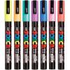 UNI POSCA PC-1M 7C (0.7mm)極細水性麥克筆廣告筆(7色套裝)