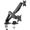 德國Goobay 58531 Monitor Mount Dual Gas Arm 座檯雙顯示屏氣壓搖臂支架(...