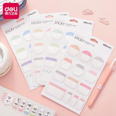 Deli No.25900 Name Sticky 防水姓名貼紙-13個