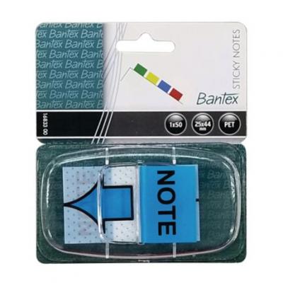 Bantex 16833 膠質旗仔(25x44mm)-NOTE(50張/排)
