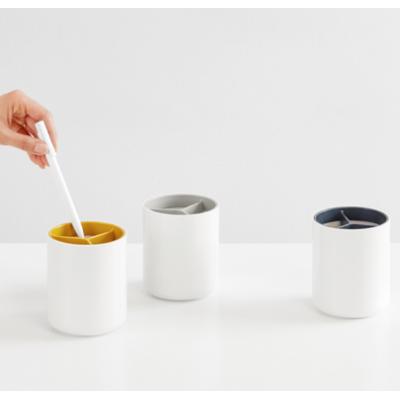 韓國制 Sysmax CLASSIC PENCIL HOLDER 圓形3格筆筒/筆盅
