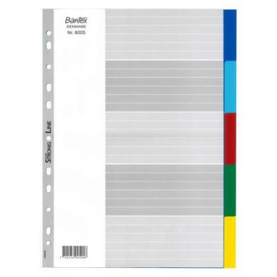 Bantex 6005 A4 11孔5級膠質顏色索引分類(5色)