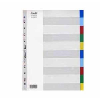 Bantex 6010 A4 11孔10級膠質顏色索引分類(10色)