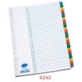 Bantex 6242 A4 11孔31級紙質顏色(錶膠)邊索引分類(1-31)