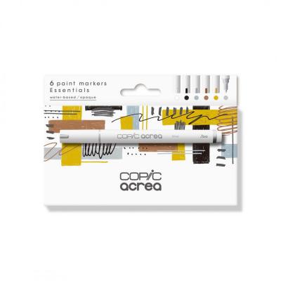 Copic Acrea(Essentials6PscSet)水性彩繪麥克筆Paint Marker(0.8~1.2mm)