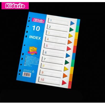 Kidario KID12-10C A4 10色膠質分類索引