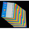 Kidario KID12-31ND A4 數字(1-31)彩色膠質分類索引