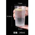 亞加力PC磨砂防摔水杯 340ml
