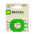 GP Recyko 綠再 AA 2600mAh環保充電電芯(4粒裝)