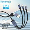 Fonemax 2 in 3 MultiLink Charging Cable (2M)