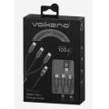 Volkano VK-20238 3-in-1 100W USB-C Charging Cable (1.2M)