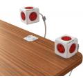 Allocacoc 7300 Powercube 5 Outlet Extended -3M -(紅色)