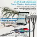 Budi DC203T512B  6in1 3A Multi Charging Cable USB/Type-C(1.2