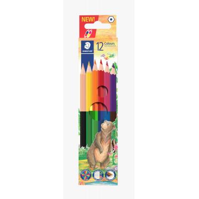 Staedtler 1432C6 雙頭雙色木顏色筆(6支/12色)