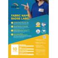 Rainbow TAGos  L5288-10  A4 Fabric Name Bages Label (布質...
