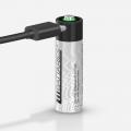 liibatteries 1INR14/41 AA 1.5V Type-C 800mAh 超快充電電芯(4粒裝) 