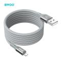 BWOO X311L USB-A to Lighning 3.0A(480Mbps)磁吸自收納式充電傳輸線-1...