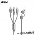 Wekome WDC-C28 3 In 1 66W 編織快充線充電線-1.2M