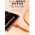 Remax CB50 (C to C 0.3m) 65W鋅合金掛繩編織數據充電線(附掛繩夾片)