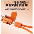 Remax CB50 (C to C 0.3m) 65W鋅合金掛繩編織數據充電線(附掛繩夾片)
