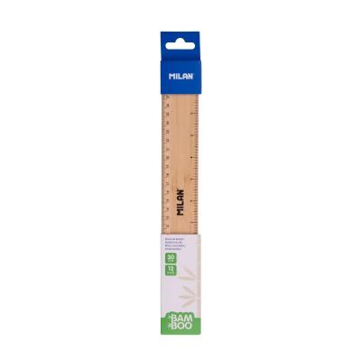 Milan 353701BMB 12"/30cm 竹製6mm厚間尺