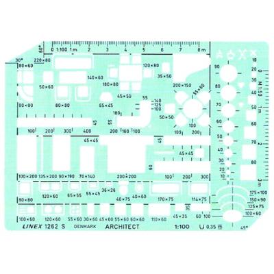 Linex 1263S Template-Furniture 1:50 ,w/ink bosses