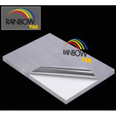 Rainbow TAGos A4 #210BSL 鐳射影印防水膠面貼紙-拉絲銀色(10張裝)=A-Tech K6050