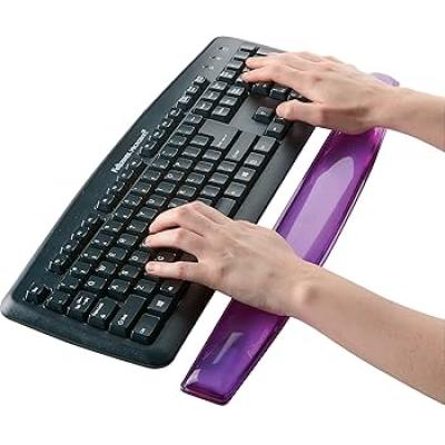 Fellowes 91437 水晶o者喱鍵盤手腕墊(紫色)
