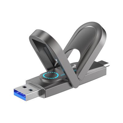 Netac US9 USB3.2 Gen2(USB-A+USB-C) USB Drive 鋅合金OTG 雙用手指-1TB