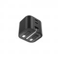 Choetech PD3066-UK-BK 雙USB-C GaN 充電器 (45W Max) 