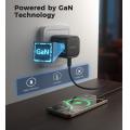 Choetech PD3066-UK-BK 雙USB-C GaN 充電器 (45W Max) 