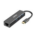 Choetech U02 4合1 USB-C 轉 RJ45 集線器