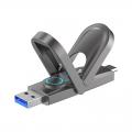 Netac US9 USB3.2 Gen2(USB-A+USB-C) USB Drive 鋅合金OTG 雙用手指-256GB