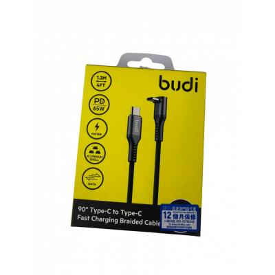 Budi DC253TTH12B 65W  TypeC to 90°TypeC Cable(1.2M)