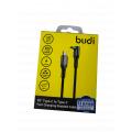 Budi DC253TTH12B 65W  TypeC to 90°TypeC Cable(1.2M)