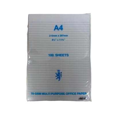 OX A4 (210x297mm)無孔雙面單行紙70g (100張)