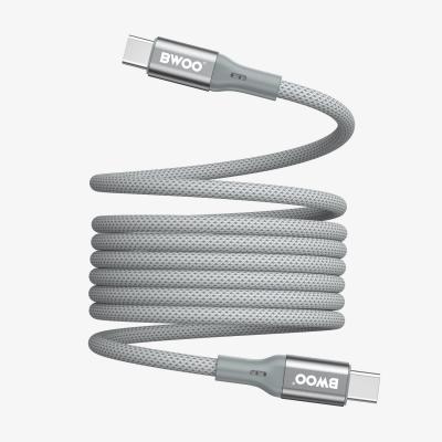 BWOO X311CC Type-C to C 65W(480Mbps)磁吸自收納式充電傳輸線-1M