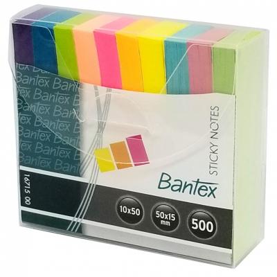 Bantex 16715 紙質標籤- 10色x50張(50 x 15mm)