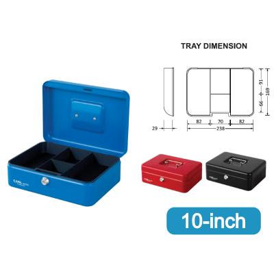 Carl CB-2010N Cash Box 10吋 單鎖匙錢箱