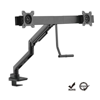 Brateck LDT69-C024P 立柱式重型氣壓雙螢幕支架 (17-49 吋)