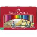Faber-Castell 115846 Classic 六角形鐵盒彩色木顏色筆(36色)